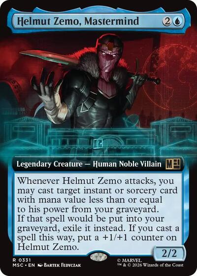 Helmut Zemo, Mastermind (Extended Art) (Commander: Marvel Super Heroes) Near Mint