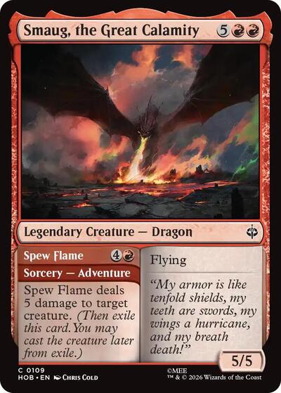 Smaug, the Great Calamity (The Hobbit) Near Mint Foil