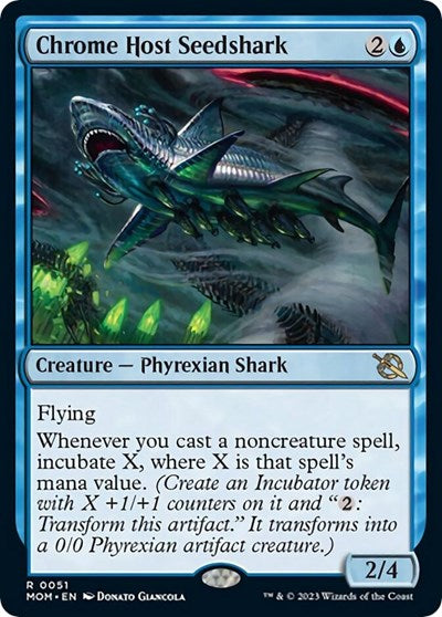 Chrome Host Seedshark (March of the Machine) Light Play Foil
