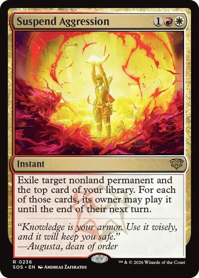 Suspend Aggression (Secrets of Strixhaven) Near Mint Foil
