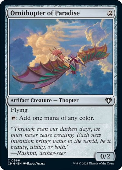 Ornithopter of Paradise (Commander Masters) Near Mint