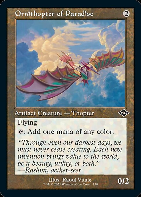 Ornithopter of Paradise (Retro Frame) (Modern Horizons 2) Near Mint