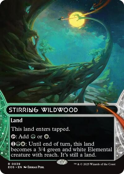 Stirring Wildwood (0039) (Borderless) (Stellar Sights) Near Mint
