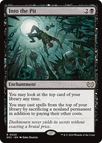 Into the Pit (Commander: Duskmourn: House of Horror) Near Mint