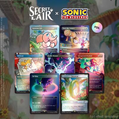 Secret Lair x Sonic the Hedgehog Superdrop: Chasing Adventure (Rainbow Foil) (Secret Lair) New