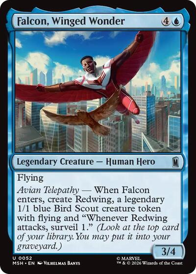 Falcon, Winged Wonder (Marvel Super Heroes) Near Mint