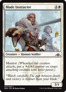 Blade Instructor (Guilds of Ravnica) Near Mint Foil