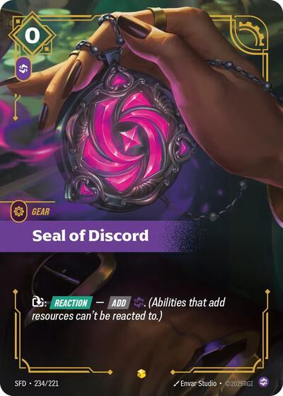 Seal of Discord (Overnumbered) (Spiritforged) Near Mint Foil