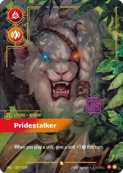 Rengar Pridestalker (Signature) (Unleashed) Near Mint Foil