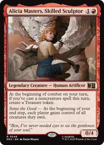 Alicia Masters, Skilled Sculptor (Commander: Marvel Super Heroes) Near Mint