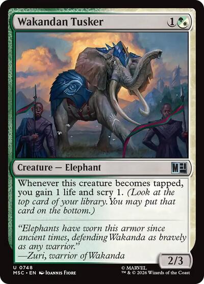 Wakandan Tusker (Commander: Marvel Super Heroes) Near Mint Foil