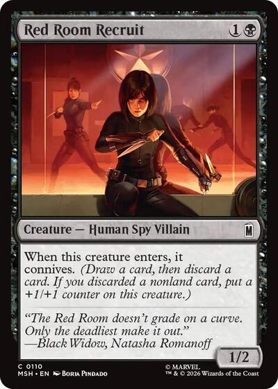 Red Room Recruit (Marvel Super Heroes) Near Mint Foil