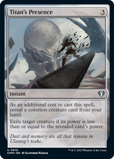 Titan's Presence (Commander Masters) Near Mint