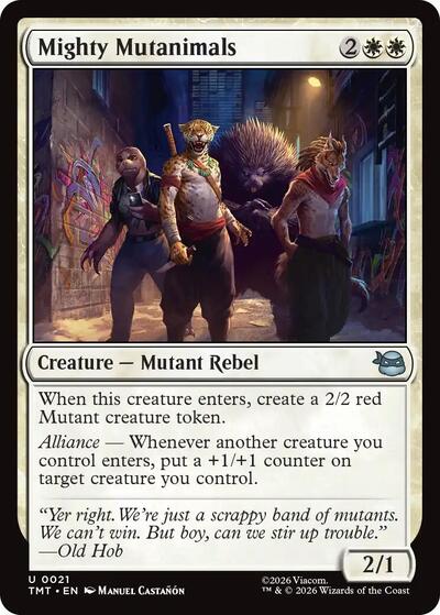 Mighty Mutanimals (Teenage Mutant Ninja Turtles) Near Mint Foil