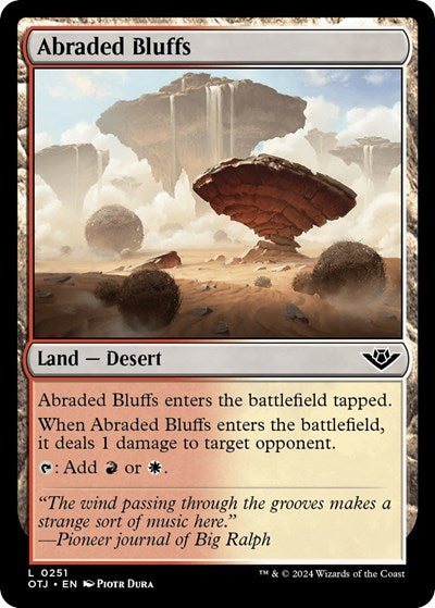 Abraded Bluffs (Outlaws of Thunder Junction) Near Mint Foil