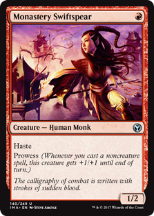Monastery Swiftspear (Iconic Masters) Near Mint