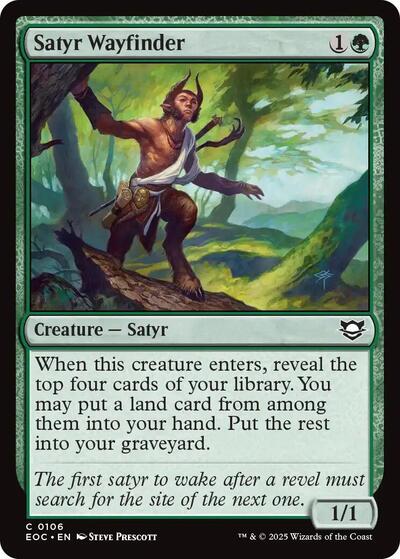 Satyr Wayfinder (Commander: Edge of Eternities) Near Mint