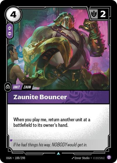 Zaunite Bouncer (Origins) Near Mint
