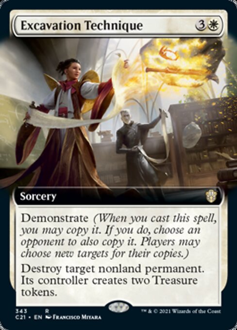 Excavation Technique (Extended Art) (Commander 2021 Strixhaven) Near Mint