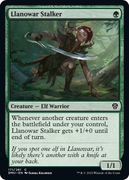 Llanowar Stalker (Dominaria United) Near Mint Foil