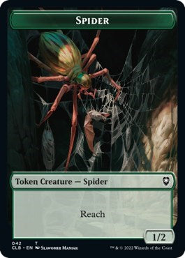 Spider / Insect Double-sided Token (Commander Legends: Battle for Baldur's Gate) Near Mint