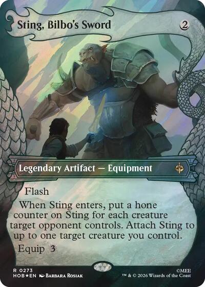 Sting, Bilbo's Sword (Showcase) (Surge Foil) (The Hobbit) Near Mint Foil