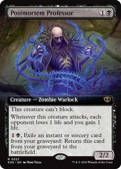 Postmortem Professor (Extended Art) (Secrets of Strixhaven) Near Mint