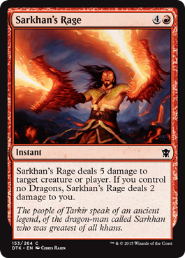Sarkhan's Rage (Dragons of Tarkir) Near Mint