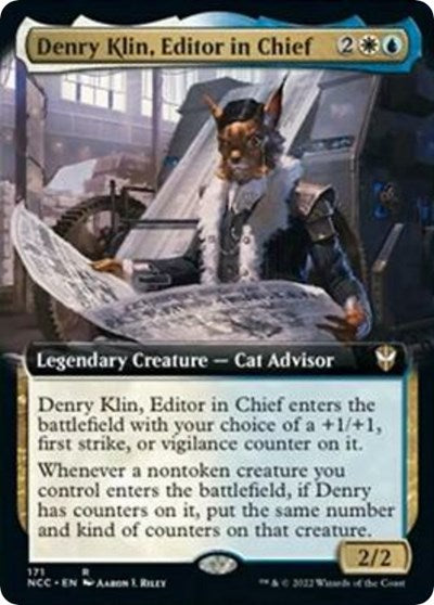 Denry Klin, Editor in Chief (Extended Art) (Commander: Streets of New Capenna) Near Mint