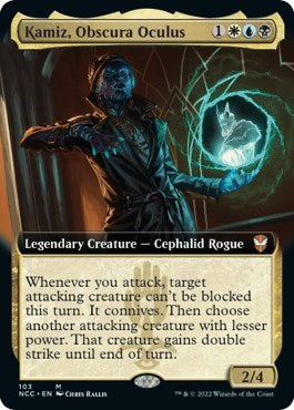 Kamiz, Obscura Oculus (Extended Art) (Commander: Streets of New Capenna) Near Mint