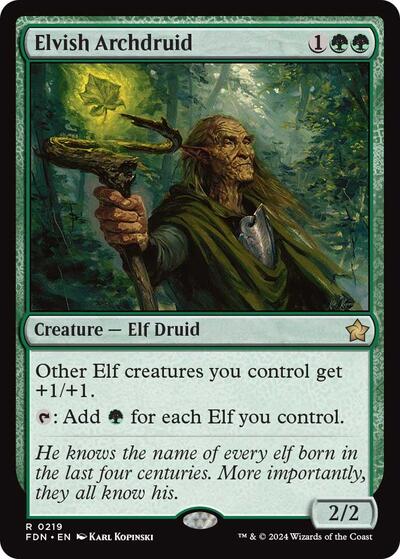 Elvish Archdruid (Foundations) Near Mint