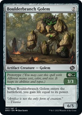 Boulderbranch Golem (The Brothers' War) Near Mint