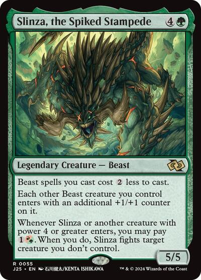 Slinza, the Spiked Stampede (Anime) (Foundations Jumpstart) Near Mint