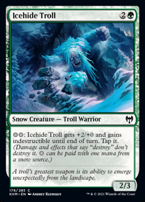 Icehide Troll (Kaldheim) Near Mint Foil