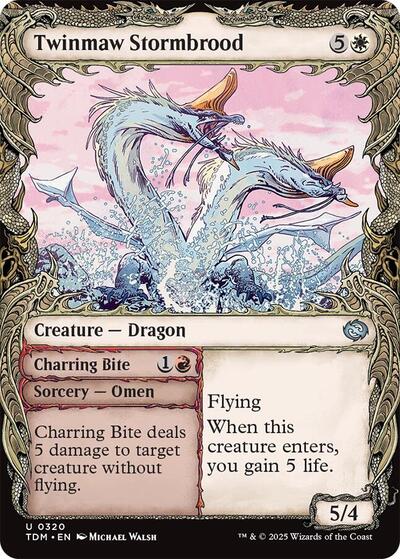 Twinmaw Stormbrood (Showcase) (Tarkir: Dragonstorm) Near Mint Foil