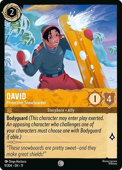 David - Protective Snowboarder (Winterspell) Near Mint
