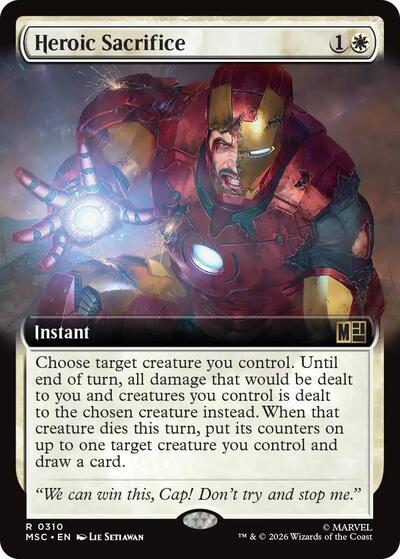 Heroic Sacrifice (Extended Art) (Commander: Marvel Super Heroes) Near Mint
