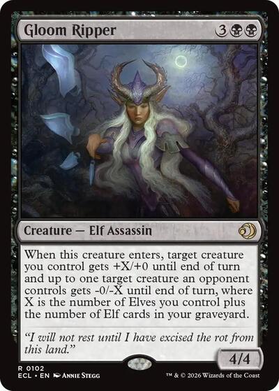 Gloom Ripper (Lorwyn Eclipsed) Near Mint Foil