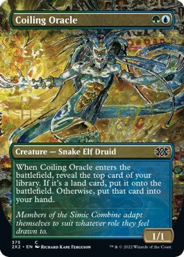 Coiling Oracle (Borderless) (Double Masters 2022) Near Mint