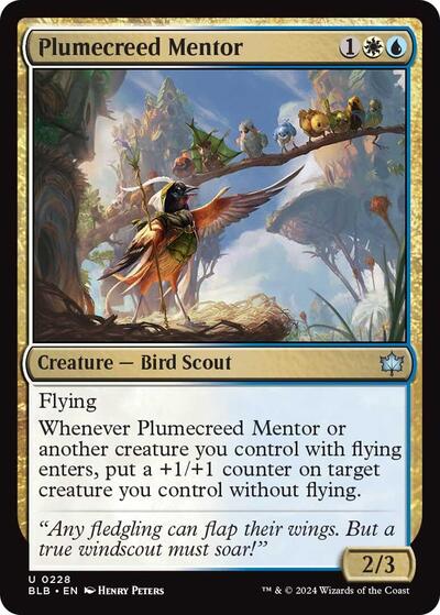 Plumecreed Mentor (Bloomburrow) Near Mint Foil
