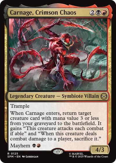 Carnage, Crimson Chaos (Marvel's Spider-Man) Near Mint