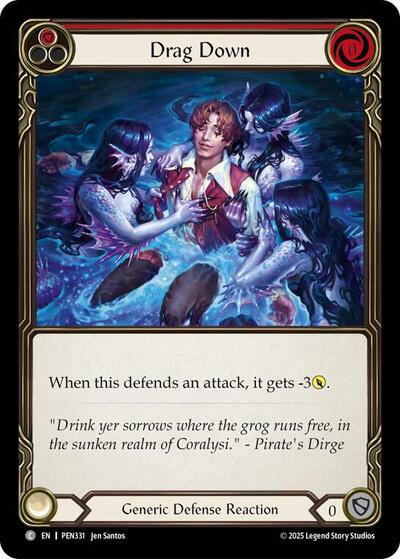 Drag Down (Red) (Compendium of Rathe) Near Mint