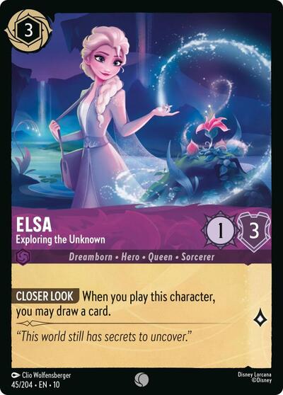 Elsa - Exploring the Unknown (Whispers in the Well) Near Mint