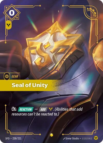 Seal of Unity (Overnumbered) (Spiritforged) Near Mint Foil