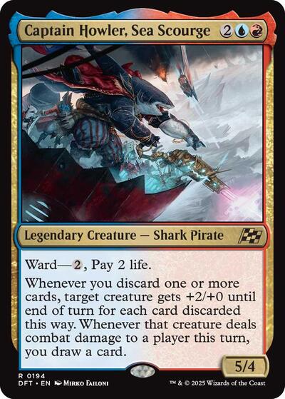 Captain Howler, Sea Scourge (Aetherdrift) Near Mint