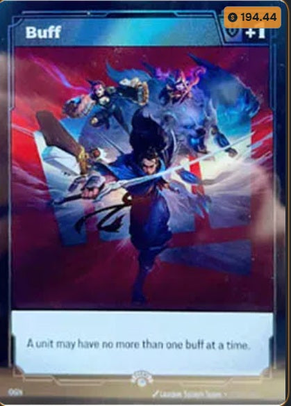 Buff // Buff (Fist Bump Promo) (Riftbound Promotional Cards) Near Mint Foil