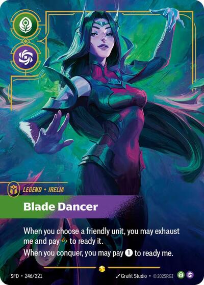 Irelia Blade Dancer (Overnumbered) (Spiritforged) Near Mint Foil