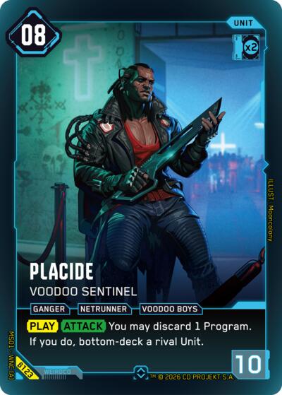 Placide Voodoo Sentinel (Welcome to Night City - Beta) Near Mint Foil