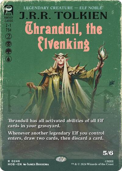 Thranduil, the Elvenking (Borderless) (The Hobbit) Near Mint Foil