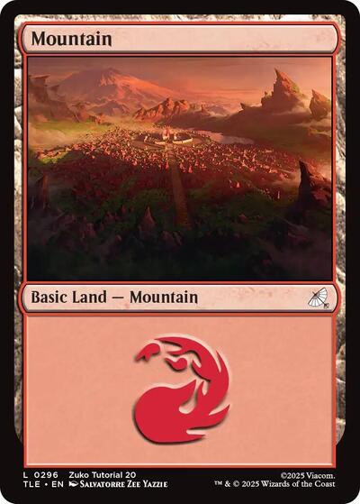 Mountain (0296) (Avatar: The Last Airbender: Eternal-Legal) Near Mint